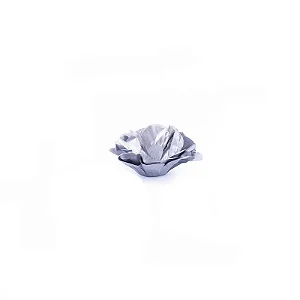 Forminha Flor - Papel Seda - Prata - 50 UN - MaxiFormas - Rizzo