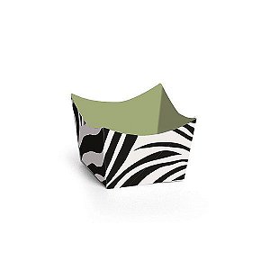 Forminha para Doces Cachepot Festa Safari - Zebra - 24 unidades - Cromus - Rizzo
