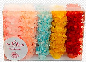 Forminha para Doces Finos - Madri Arco-Íris 1 - Início da Primavera - 50 unidades - Decora Doces - Rizzo Festas