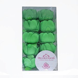 Forminha para Doces Finos - Bela  Neon Verde  - 20 unidades - Decora Doces - Rizzo Festas