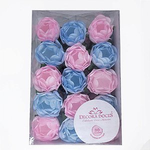 Forminha para Doces Finos - Bela Chá Revelação - 30 unidades - Decora Doces