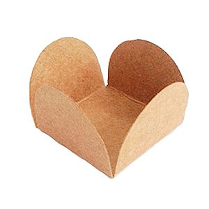 Forminha para Doces 4 Pétalas (4cm x 4cm x 3cm) Kraft 50 unidades Assk