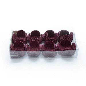 Forminha para Doces Finos - Caixeta Tela Marsala - 50 unidades - MaxiFormas