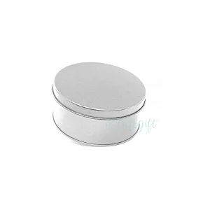 Lata Redonda para Lembrancinha Prata - 10 x 4cm - 1un - Artegift - Rizzo