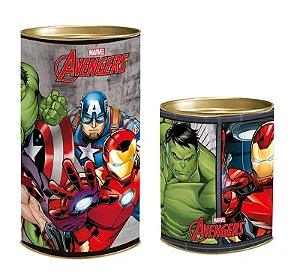 Lata para Lembrancinhas Avengers - 01 unidade - Cromus - Rizzo Embalagens