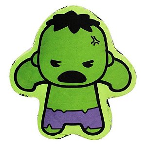 Almofada Hulk Vingadores 30cm - Marvel Oficial - Zona Criativa - 1 Un - Rizzo