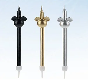 Vela Palito Big Mickey Metalizada com 3 unidades Disney - Rizzo