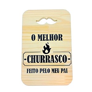 Tábua Bigode p/ Decoração - O Melhor Churrasco - 01 unidade - Rizzo