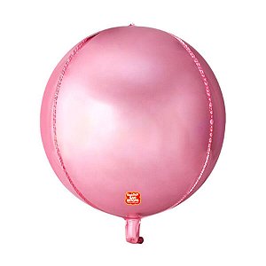 Balão de Festa Metalizado 25" - Rosa - 1 unidade - São Roque - Rizzo