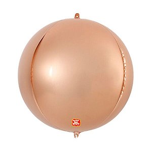 Balão de Festa Metalizado 25" - Rose Gold - 1 unidade - São Roque - Rizzo