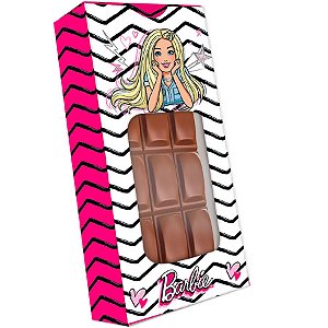 Caixa para Tablete de Chocolate - Barbie - 10 unidades - Festcolor - Rizzo