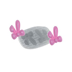 Molde de silicone Dupla de Orelhas de Coelho com Laço Ref. 819 - 1 unidade - Flex Arte - Rizzo