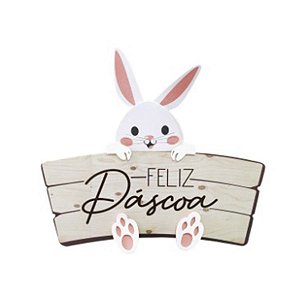 Placa Decorada Feliz Páscoa - 1 unidade - Grintoy - Rizzo