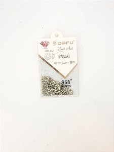 Strass Diamante Dourado/Nacarado - SS8 - 1 unidade - Rizzo
