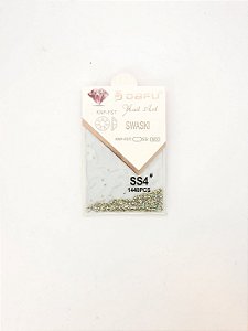 Strass Diamante Prata/Dourado - SS4 - 1 unidade - Rizzo