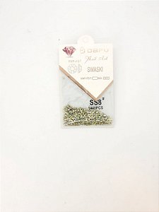 Strass Diamante Prata/Dourado SS8 - 1 unidade - Rizzo
