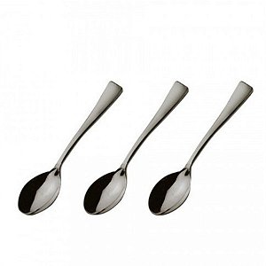 Colher de Sobremesa Prata 12,7 cm  - 24 unidades - Rizzo