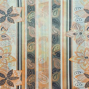 Papel de Seda - 49x69cm - Floral Excêntrico - 10 unidades - Cromus - Rizzo