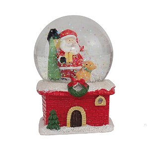 Globo de Neve Papai Noel e Pinheiro de Natal  - 1 unidade - Cromus - Rizzo