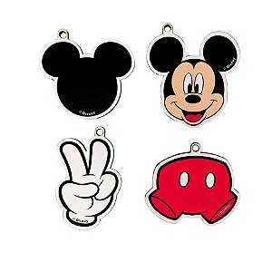 Kit Pingentes - Mickey Mouse - 4 unidades - Grintoy - Rizzo