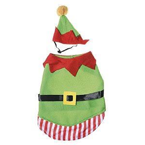 Roupa Para Pet Duende Natal  - 1 unidade - Cromus - Rizzo