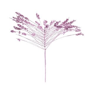 Galho Natal Frutinhas Com Glitter Rosa - 54cm  - 1 unidade - Cromus - Rizzo