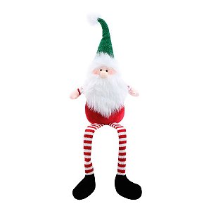Papai Noel Sentado - Listras Colorida - 50 cm - 1 unidade - Cromus - Rizzo