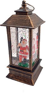 Globo Papai Noel - Lanterna Led - 13 cm x 5,5 cm - 1 unidade - Cromus - Rizzo