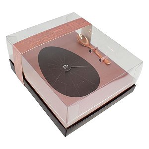 Caixa Ovo de Colher de 350g - Classic Rose - Cód 3012 - 5 unidades - Ideia Embalagens - Rizzo