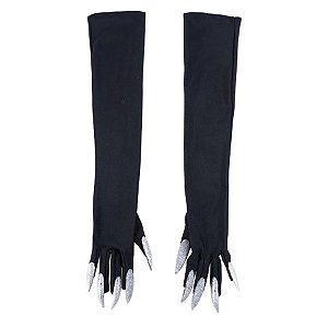 Luva Com Unha Postiça - Preto - 1 unidade - Cromus - Rizzo