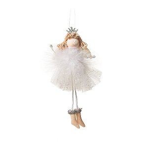 Enfeite de Pendurar Anjo Coroa - Cromus Natal - 1 unidade - Rizzo
