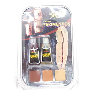 Maquiagem para Halloween Ferimentos - "Corte Grande" - 1 Unidade - Rizzo