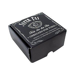 Caixa para Doces tipo Practice sem Visor - Estilo Whisky "Super Pai n° 1" - 10 unidades - Ideia - Rizzo