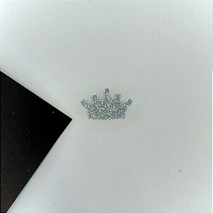 Aplique de EVA - Coroa Prata  - 20 unidades - Nelyzoca - Rizzo