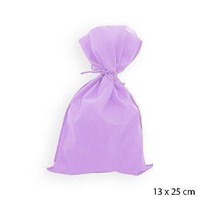 Saco para Surpresas em TNT - 13 x 25 cm - Lilás - 10 unidades - Best Fest - Rizzo