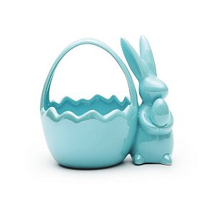 Cachepot Coelho Azul - 1 unidade - Cromus -