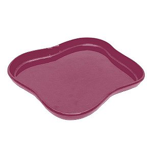 Bandeja Orgânica - 18x14,5 cm - Fúcsia - 1 unidade - Só Boleiras - Rizzo