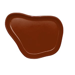 Bandeja Orgânica  - 13x10cm -  Terracota - 1 unidade - Só Boleiras - Rizzo