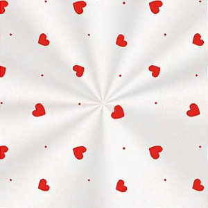 Saco Adesivado Decorado Love Vermelho 15X20 - 100 unidades - Cromus - Rizzo