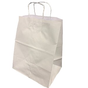 Sacola Branca - Ref6673 - 27x20x33cm - 10Un - WMA - Rizzo