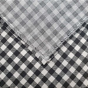 Guardanapo Chita Xadrez Preto - 40x40 Cm - 1 Unidade - Artesanal - Rizzo