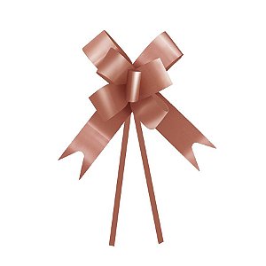 Laço Pronto Metalizado Rose Gold - 10 Unidades - Cromus - Rizzo