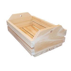 Caixote de Madeira Crua para Usos Diversos - 23,5 x 14,5 x 8,5 cm - 1 unidade - Rizzo