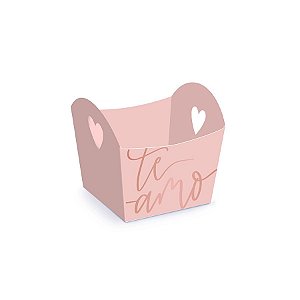 Cestinha Para Doces Rose Gold  - 10 unidades - Cromus -