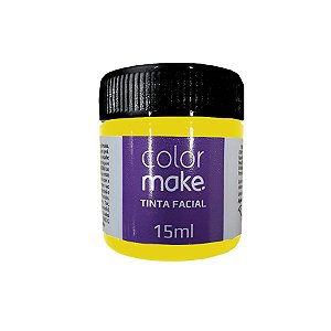 Tinta Facial Neon Líquida Amarela 15 mL - 1 unidade - ColorMake - Rizzo
