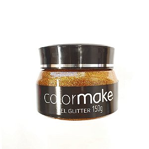 Gel Glitter Pote 150g Ouro - 1 unidade - ColorMake -