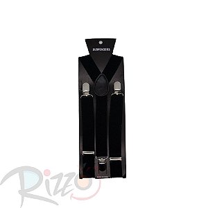 Adereço de Carnaval - Suspensório - Preto - Mod:6975 - 01 unidade - Rizzo