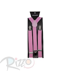 Adereço de Carnaval - Suspensório - Rosa Claro - Mod:6975 - 01 unidade - Rizzo