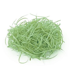 Palha Fina de Madeira Verde - 01 pacote 50g - Cromus Páscoa -