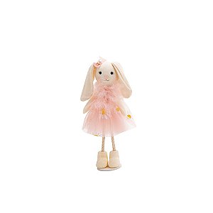 Coelho em Pé com Vestido Rosa - 01 Unidade - Cromus -